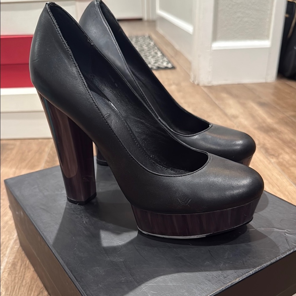 Rachel Zoe Black Platform Heels